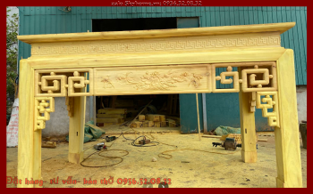 Phòng Thờ Cao Cấp Gỗ Gõ Đỏ